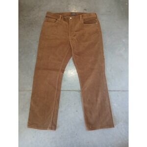 Polo Ralph Lauren Corduroy Pants Men's 38X28 (Tag 38X30) Dark Khaki Chino